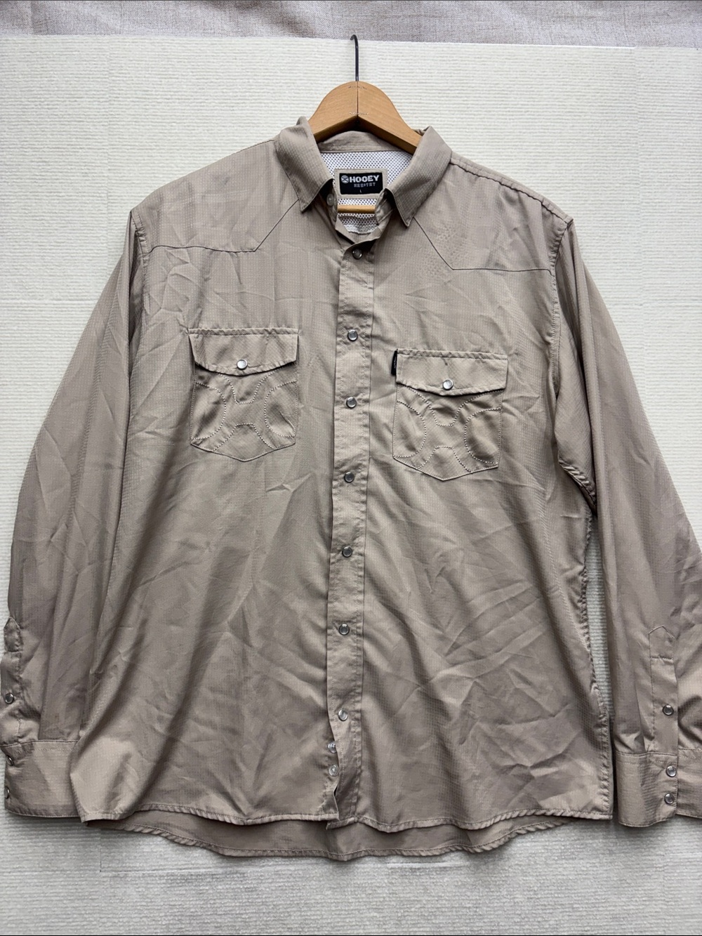 Hooey Men's Lightweight Shirt Jacket in Khaki